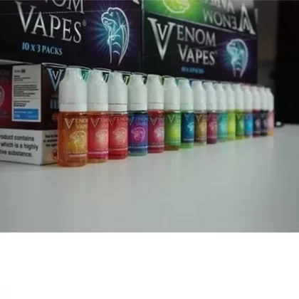 6X Venom Vapes (The Cheapest) – All Flavours – 80VG – 10ml TPD