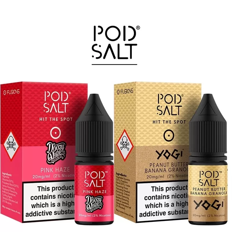 -5 Pod Salt Nic Salt E Liquids 10ml – All Flavours – TPD