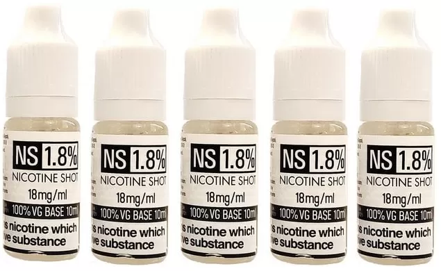 NS Nicotine Shots 18mg – 100%VG Nic Shots For Cloud Chaser - Image 2