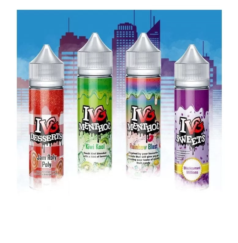 50ml IVG Shortfills – All Flavours – 70%VG FREE Nic Shot!