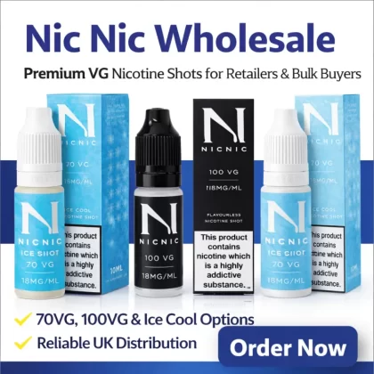 -Nic Nic Wholesale Nicotine Shots | 70VG, 100VG & Ice Cool