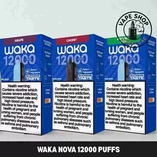 Waka Nova 12000 Puffs 18mg Disposable Vape Buy in Dubai