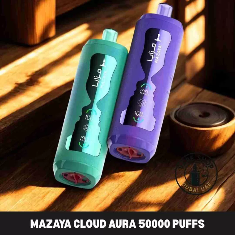 Mazaya Cloud AURA 50000 Puffs Disposable Vape 6mg Buy in Dubai