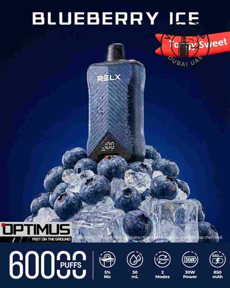 RELX Optimus 60000 Puffs Disposable Vape 50mg in the UAE - Image 2