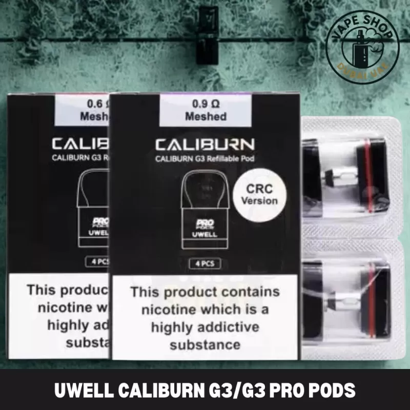 UWELL Caliburn G3/G3 pro/G3 eco/G3 lite/GK3 Pods 2.5ml Replacement Pod Cartridge in Dubai, UAE