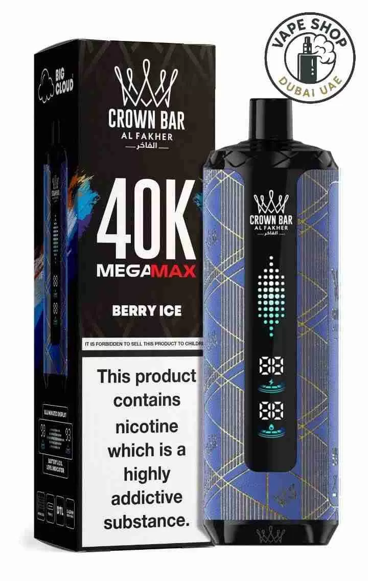 Crown Bar Al Fakher v2.0 Mega Max 0.6mg nicotine 40000 puffs Buy in Dubai - Image 2