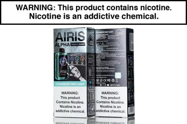 AIRIS ALPHA TOUCH 20K DISPOSABLE VAPE – 20,000 PUFFS - Image 2