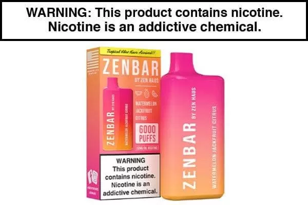 ZEN BAR DISPOSABLE VAPE – 6000 PUFFS - Image 2