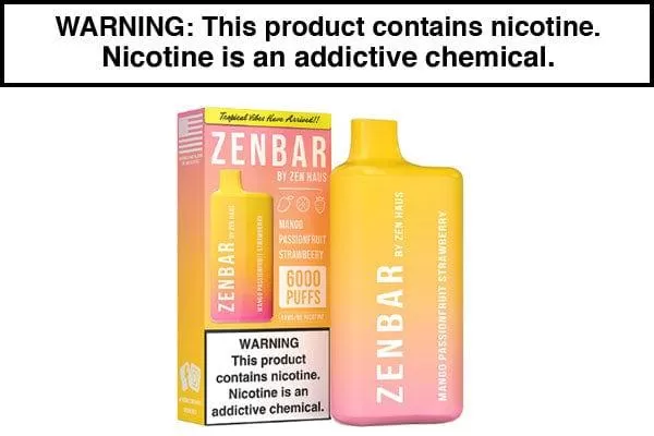 ZEN BAR DISPOSABLE VAPE – 6000 PUFFS - Image 3