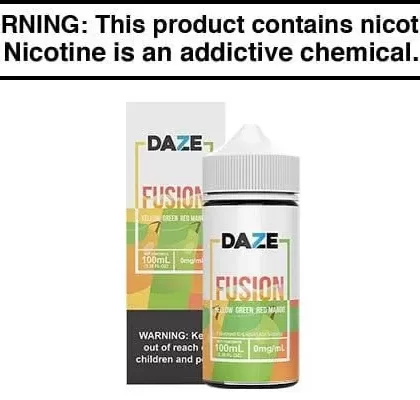 YELLOW GREEN RED MANGO BY 7 DAZE FUSION 100ML
