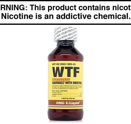 WTF ICE BY OMG E LIQUID 100ML/120ML