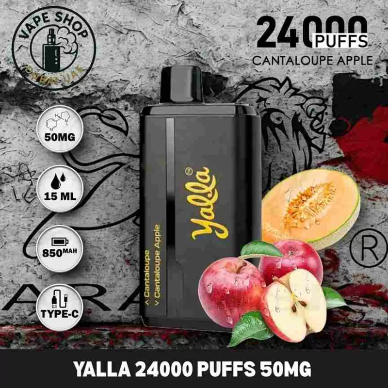 YALLA 24000 Puffs 50MG Nicotine Disposable Vape Buy in Dubai UAE