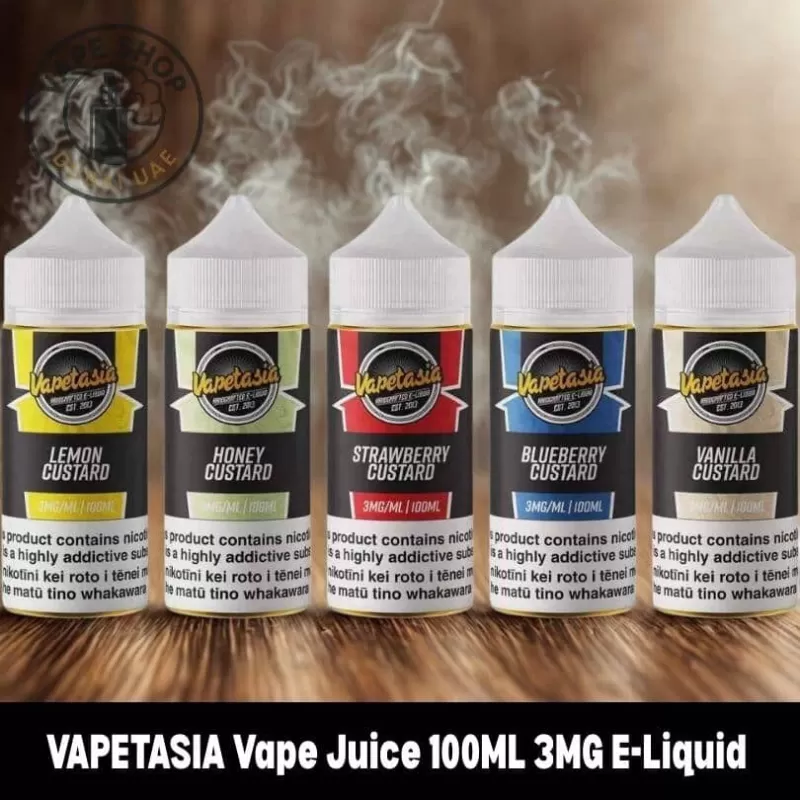 VAPETASIA Vape Juice 100ML 3MG E-Liquid in Dubai UAE