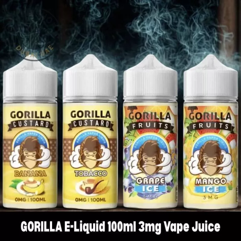 GORILLA E-Liquid 100ml 3mg Vape Juice in Dubai UAE