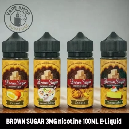 BROWN SUGAR 3MG nicotine 100ML E-Liquid in Dubai