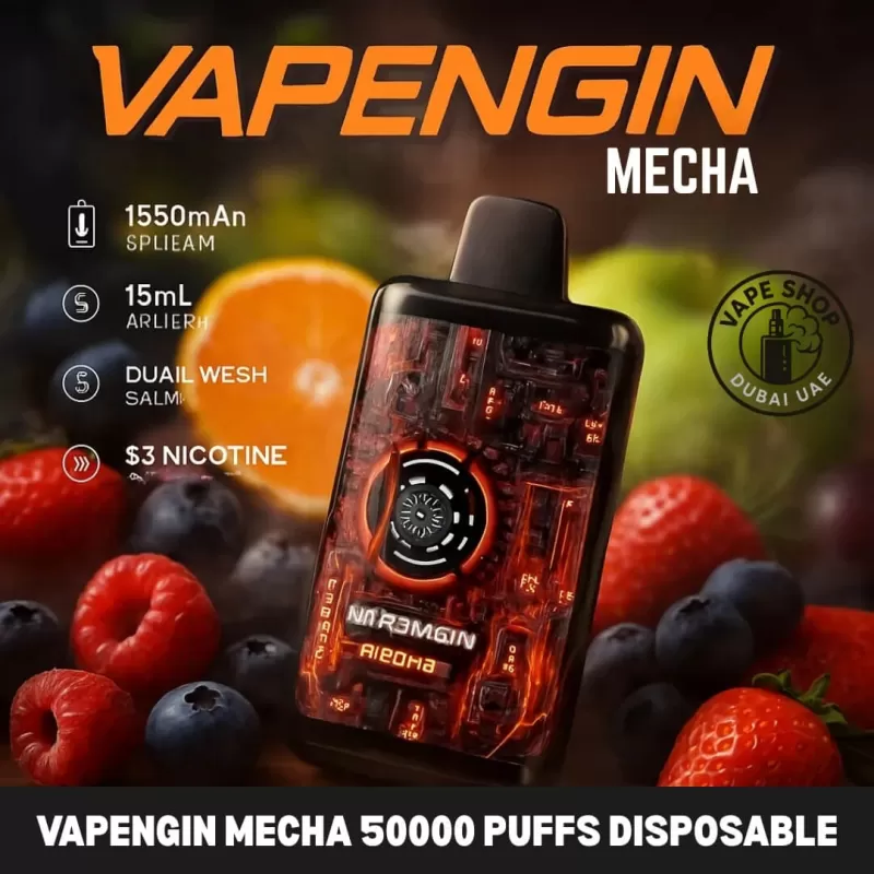 VAPENGIN Mecha 50000 Puffs Disposable Vape In UAE