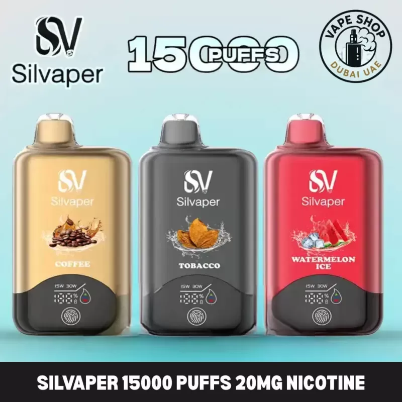 Silvaper 15000 Puffs 20mg Nicotine Disposable Vape In Dubai