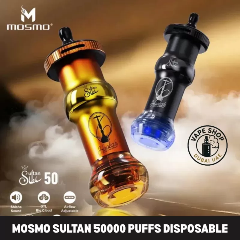 Mosmo Sultan 50000 Puffs DTL 0.3 Nicotine Hookah Disposable Vape In Dubai