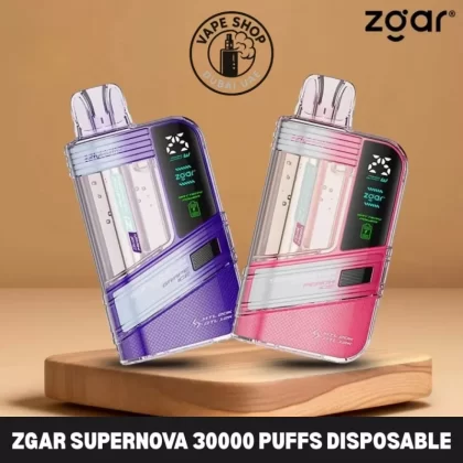 Zgar Supernova 30000 Puffs Disposable Vape 20mg In Dubai