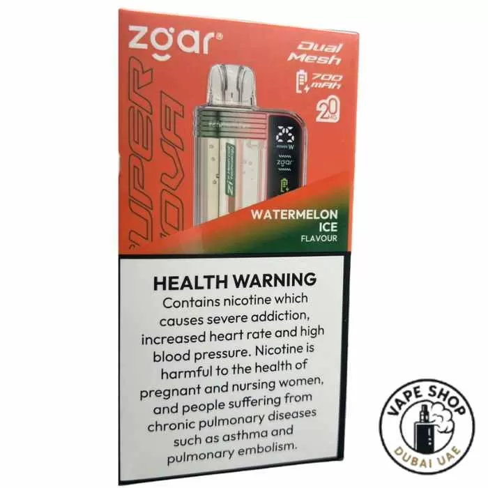 Zgar Supernova 30000 Puffs Disposable Vape 20mg In Dubai - Image 3