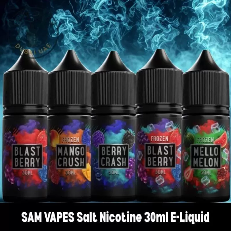 SAM VAPES Salt Nicotine 30ml E-Liquid 30mg & 50mg Vape Juice