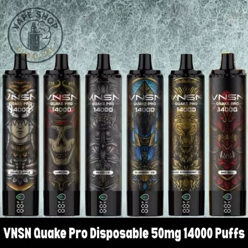 VNSN Quake Pro Disposable 50mg 14000 Puffs Rechargeable Vape
