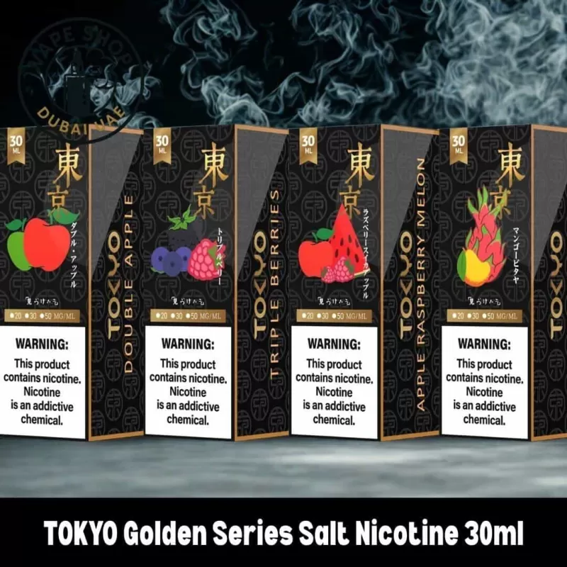 TOKYO Golden Series Salt Nicotine 30ml Vape Juice 30mg & 50mg E-Liquid