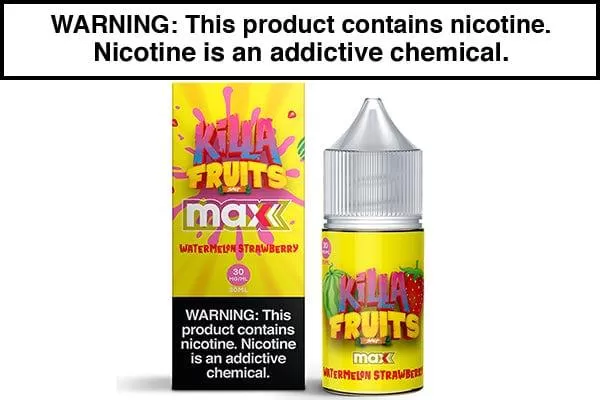 WATERMELON STRAWBERRY BY KILLA FRUITS SALT 30ML - Image 2