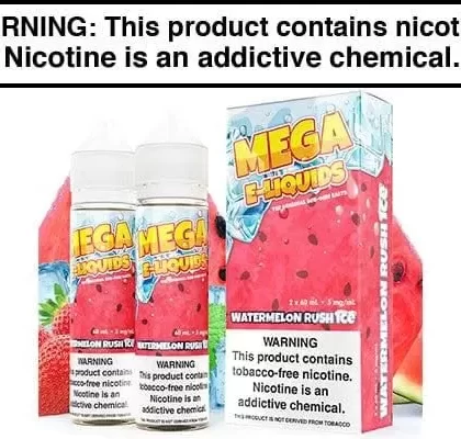 WATERMELON RUSH ICE BY MEGA E LIQUIDS 120ML