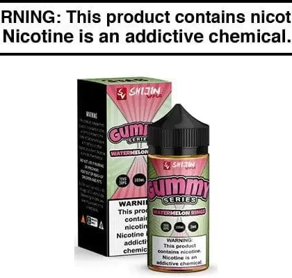 WATERMELON RINGS BY GUMMY O’S SHIJIN VAPOR 100ML