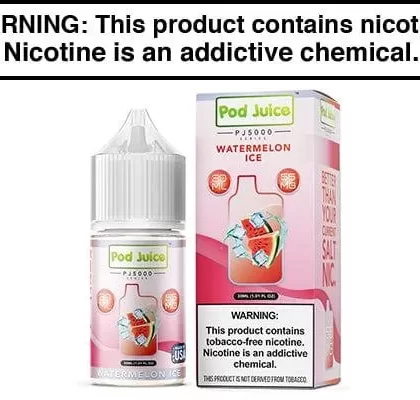 WATERMELON ICE BY POD JUICE SALT PJ5000 SERIES 30ML