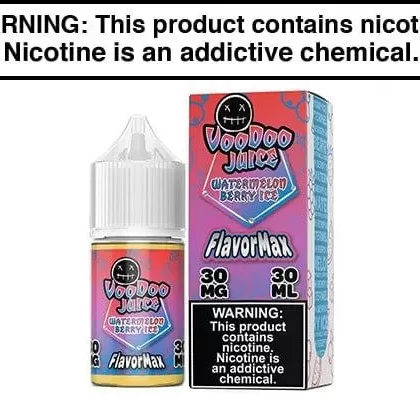 WATERMELON BERRY ICE BY VOODOO JUICE FLAVORMAX SALTS 30ML