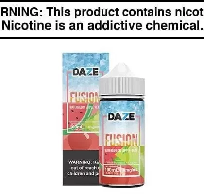 WATERMELON APPLE PEAR ICED BY 7 DAZE FUSION 100ML
