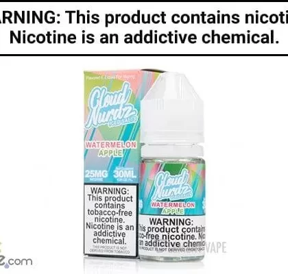 WATERMELON APPLE ICED BY CLOUD NURDZ SALT TFN 30ML