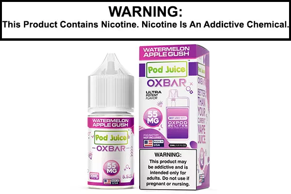 WATERMELON APPLE GUSH BY OXBAR X POD JUICE SALT 30ML