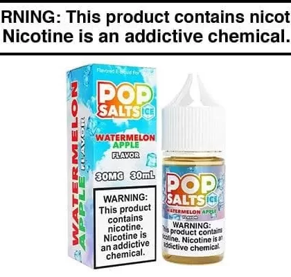 WATERMELON APPLE ICE BY POP SALTS 30ML