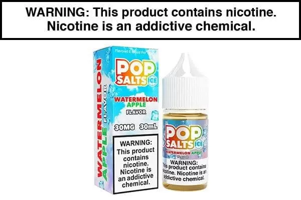 WATERMELON APPLE ICE BY POP SALTS 30ML
