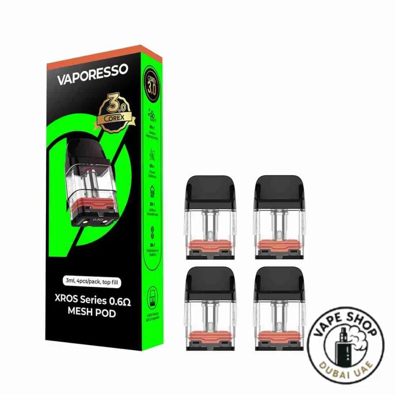 Vaporesso XROS Series Pod Cartridge 4pcs Pack In Dubai - Image 2