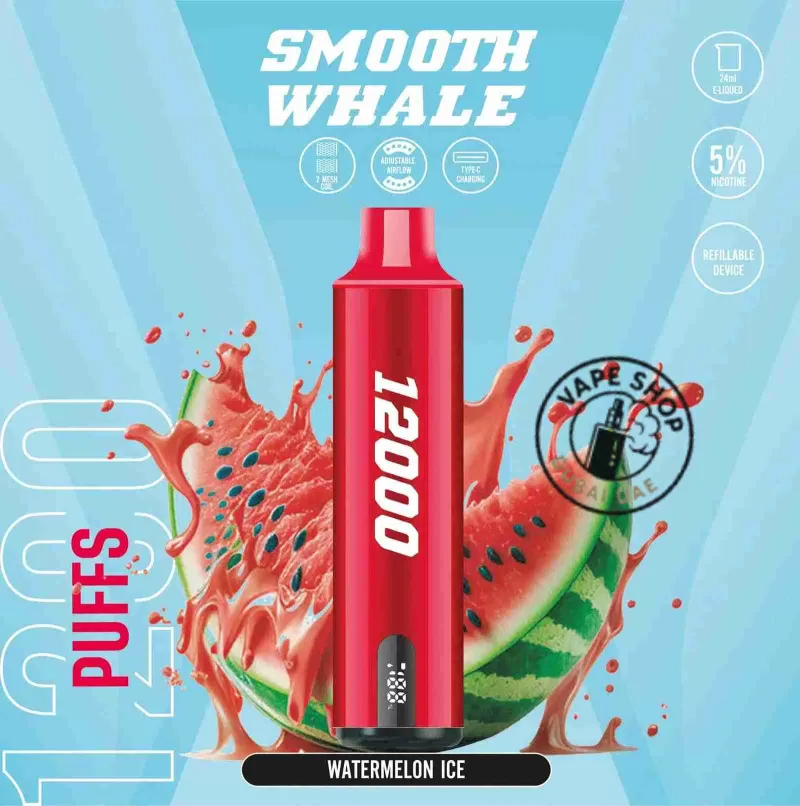 SMOOTH Whale 12000 Puffs 2% Disposable Vape in Dubai, UAE - Image 2