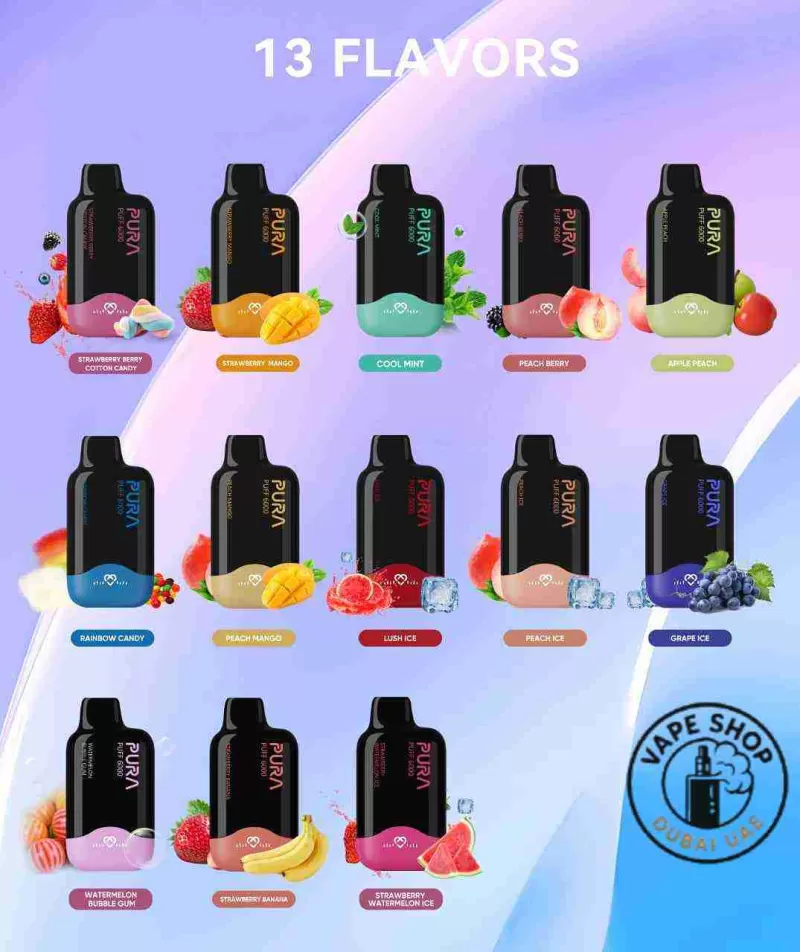 PURA 6000 Puffs 20MG Disposable Vape In Dubai - Image 2