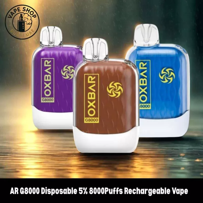 OXBAR G8000 Disposable 5% 8000Puffs Rechargeable Vape in Dubai UAE