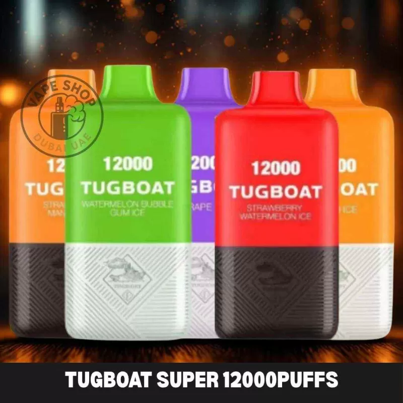 Tugboat Super 12000Puffs Disposable 1.0ohm Rechargeable Vape in Dubai UAE