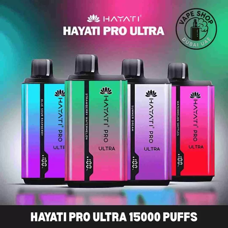 HAYATI Pro Ultra 15000 Puffs Dual Flavours 2% Nicotine Disposable Vape In Dubai