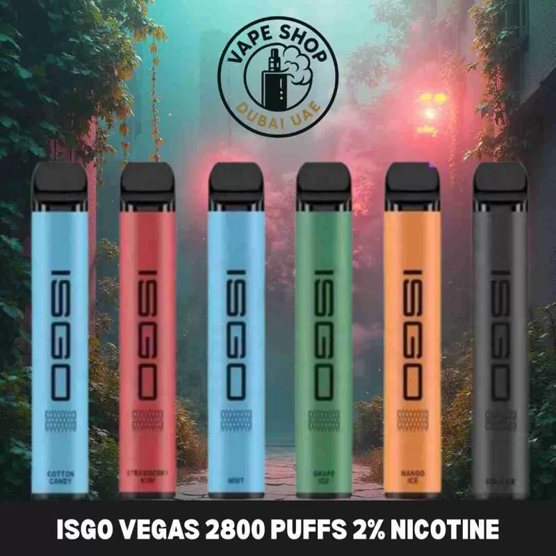 ISGO VEGAS 2800 Puffs 2% Nicotine Disposable Vape In Dubai UAE
