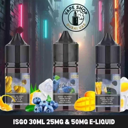 Isgo 30ml 25MG & 50MG E-liquid In Dubai