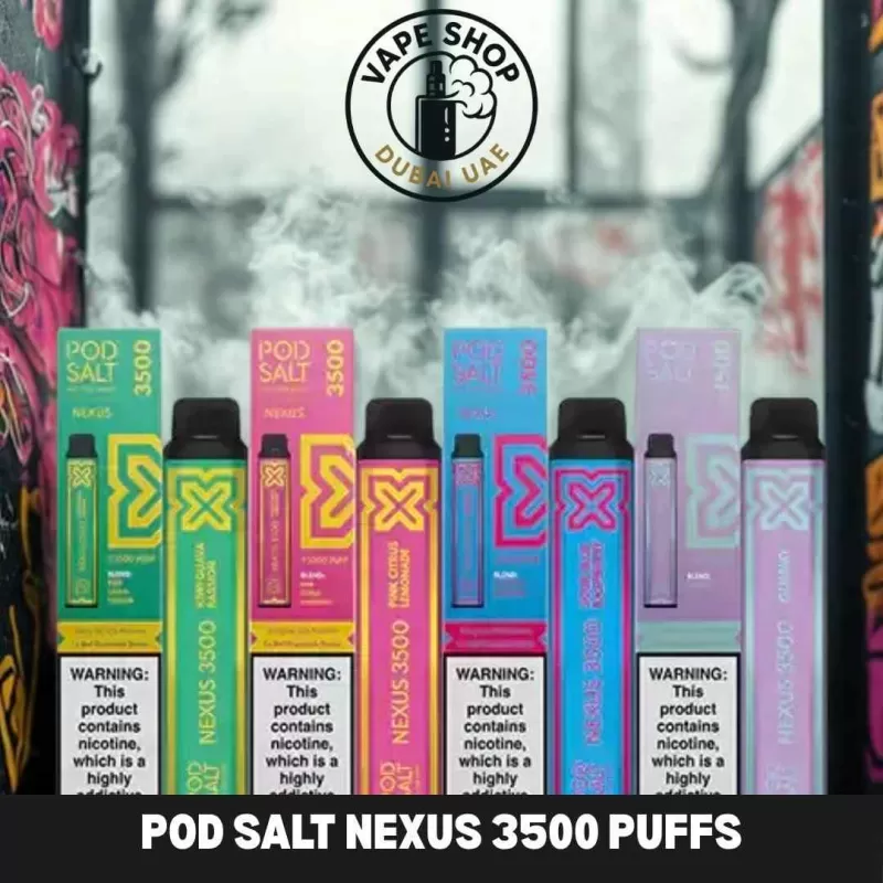 Pod Salt Nexus 3500 puffs disposable vape in dubai