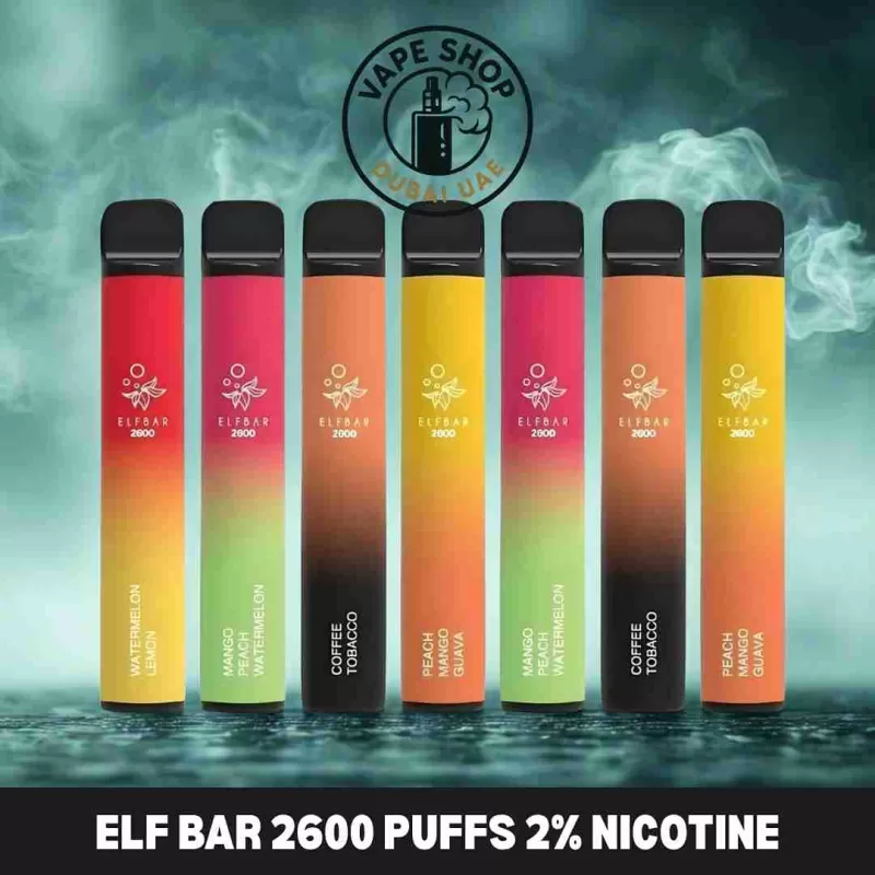 ELF BAR 2600 Puffs 20MG Disposable Vape in Dubai