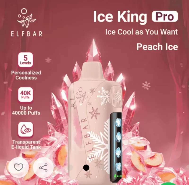 ELF BAR ICE KING PRO DISPOSABLE VAPE POD 45,000 PUFFS - Image 2