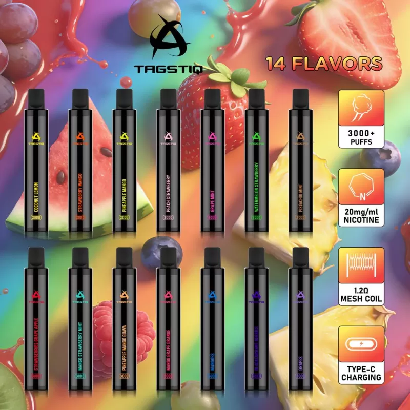 TAGSTIQ DISPOSABLE VAPE POD 3,000 PUFFS - Image 2