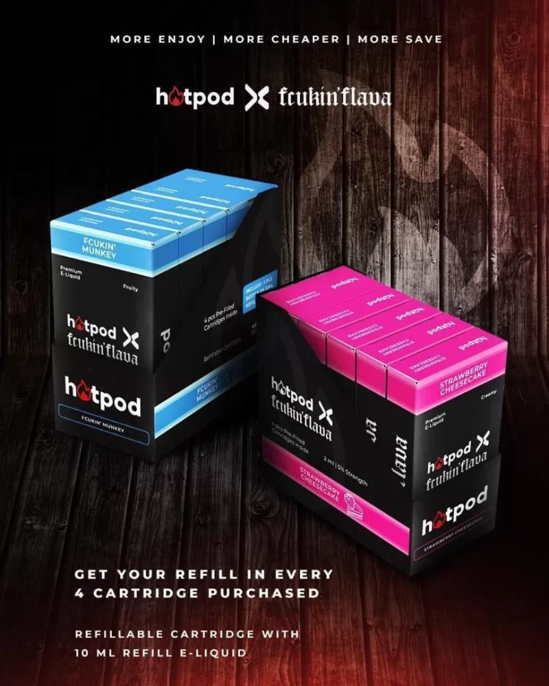 HOTPOD X FCUKIN FLAVA CARTRIDGE (COMPATIBLE WITH NANOSTIX DEVICE)